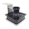 Bar Gun Holder with Protective Grommet, Wall Mount Design, Black and Silver