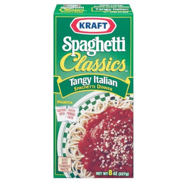 Kraft Spaghetti Classics, Tangy Italian, 8 oz (Pack of 12)