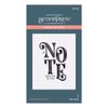 Spellbinders A Note from Me to You Betterpress Plate, Metal, ONE