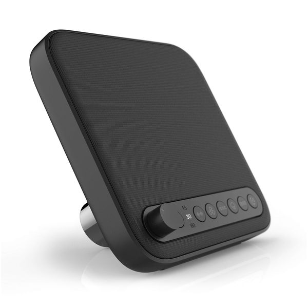 Pure Enrichment Wave Premium Sleep Sound Machine with USB Charger - Seamless Looping with 6 Soothing All-Natural Sounds, & Auto-Off Timer - Easily Portable for Travel (Black) Patented Design