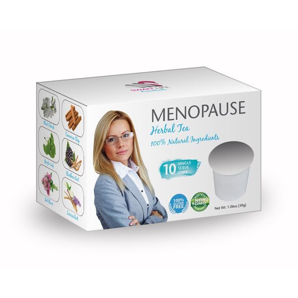 Menopause Support Tea K-Cup Tea - green tea, cohosh, cinnamon, gingko leaf 1Bx 