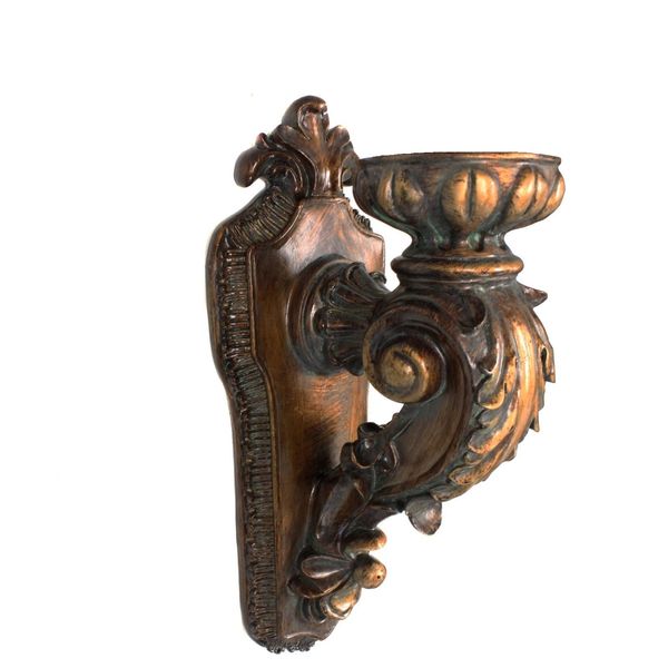 Urban Designs Antique Replica Rusted Wall Sconce Candle Holder - Brown