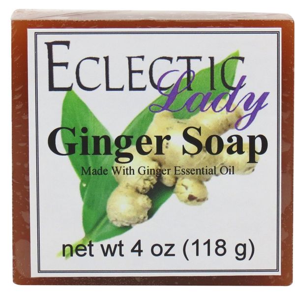 Ginger Glycerin Soap by Eclectic Lady, 4 oz Bar