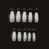 VIVID TELLA Nail Tip False Nail Supplies Long Tip 10 Sizes Short Decoration Solid Color Fingernails 500 Pieces For Practice Use