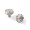 SORWDUERM 5 Pack Brushed Nickel Cabinet Knobs Satin Nickel Kitchen Solid Round Dresser Drawer Knobs Simple Cabinet Hardware for Cupboard Drawer Pulls Zinc Alloy
