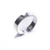 81stgeneration Women's 925 Sterling Silver Plain Flat Band Adjustable Midi PInky Finger Toe Ring