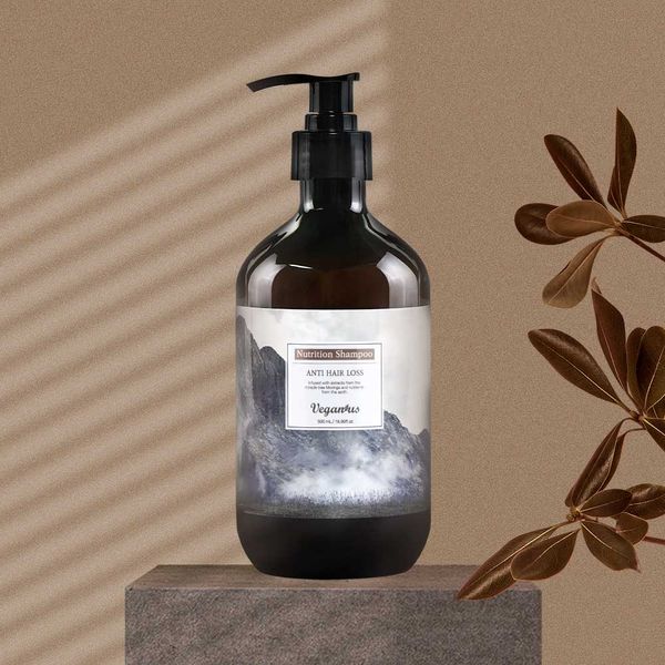 Vegan Earth Root Reinforcement Nutrition Anti-Hair Loss Shampoo 500 ml Anti-Hair Loss Biotin Biotin Men&#39;s and Women&#39;s Shampoo