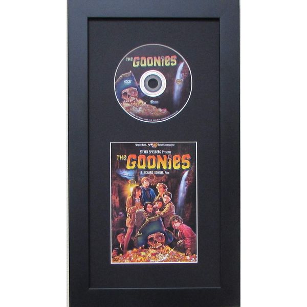 DVD Disc and Thin Insert or Folded Booklet Display Black Frame Set (Black Matting)