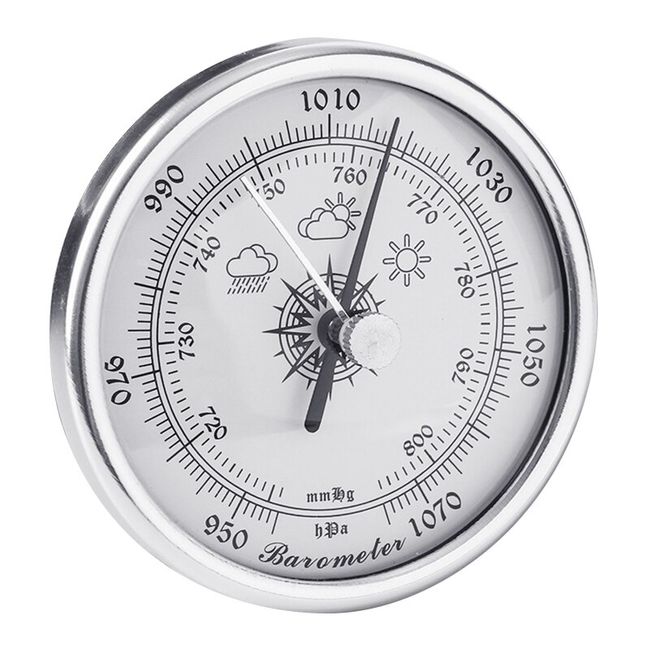 Aneroid Atmospheric Air Pressure Barometer Round Dial Trac Outdoor Fishing  Barom 72mm/2.83inches Diameter for Home 