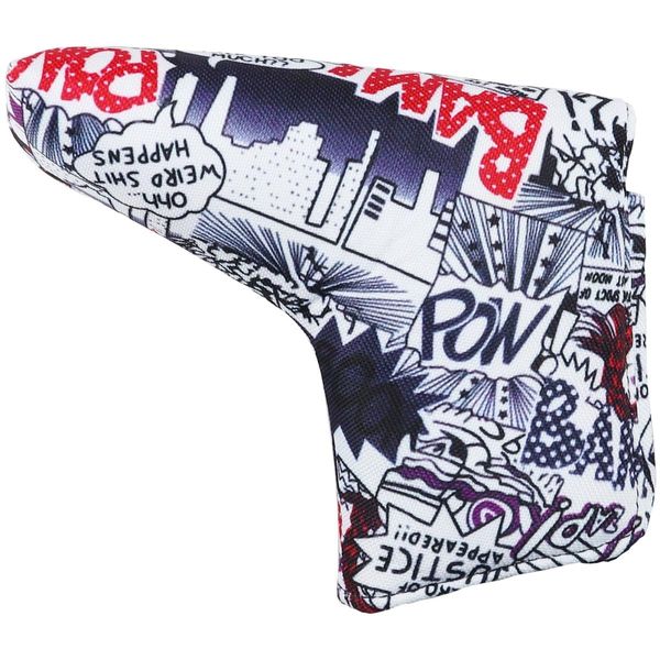Azlov Headcover Style Putter Cover Pin Type American Comic Navy 62