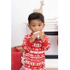 Snowflake Holiday Natural Rubber Teether w/Gingham Rattle Ball
