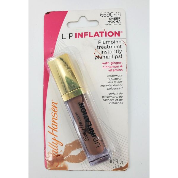 Sally Hansen Lip Inflation Lip Gloss 6690-18  Sheer Mocha New