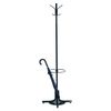 Safco Products 4168BL Costumer Coat Rack Tree with Umbrella Stand, Black