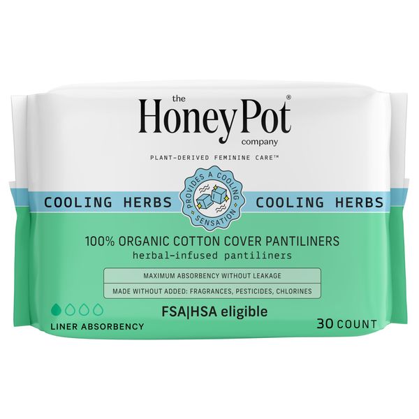 The Honey Pot Company, Organic Everyday Herbal Panty Liners (Pack of 30)