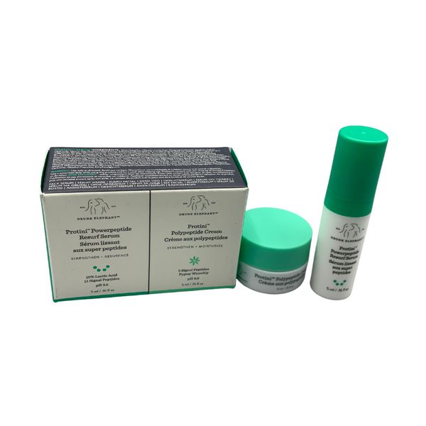 Drunk Elephant Duo Protini Serum and Moisturizer (P.S .16oz + P.C .16oz)