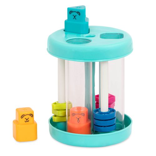 Battat – Shape Sorter – Colorful Sorting Toy – 3 Shapes & Sounds – Educational & Developmental Toy for Toddlers – Shapes & Sound Sorter – 18 Months +, Blue