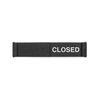 Seco Open/Closed Sliding Sign, 255mm x 52mm - Aluminum/PVC