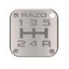 CARMATE RB2 RAZO Pattern Badge MT5 Gun Metallic 5-Speed MT Car Shift Knob Accessory