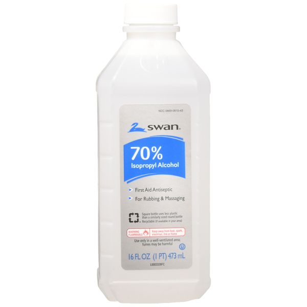 Rubbing Alcohol, 16 Fluid Ounce (Pack of 2)