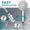 Handheld Shower Head High Pressure 9-Setting w/60" Hose & Adjustable Bracket