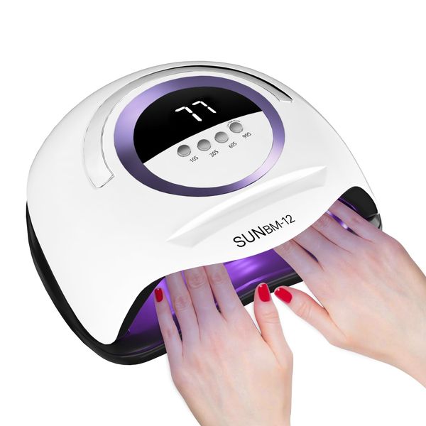 Nail Lamp Gel Nail Lamp Nail Dryer UV Lamps for Gel Nails, LED Nail Lamp with Automatic Sensor / 4 Timer Setting, Home and Salon