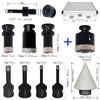 Diamond Core Drilling Bits Set Tile Hole Saw Kit For Ceramic Porcelain Marble &