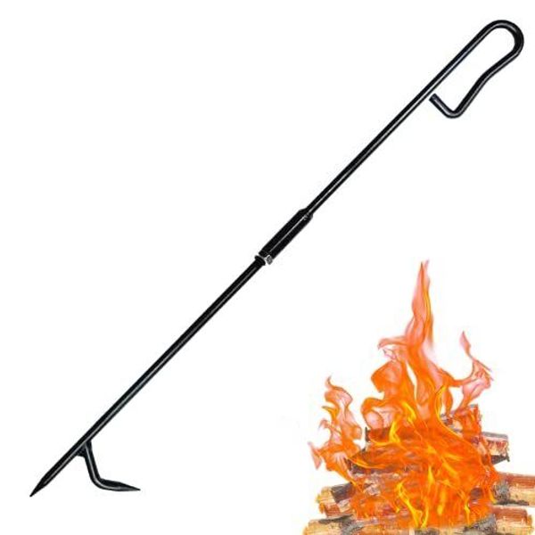 Fire Poker Fireplace Poker With Upgrade Removable Design. Premium Solid Steel Fi