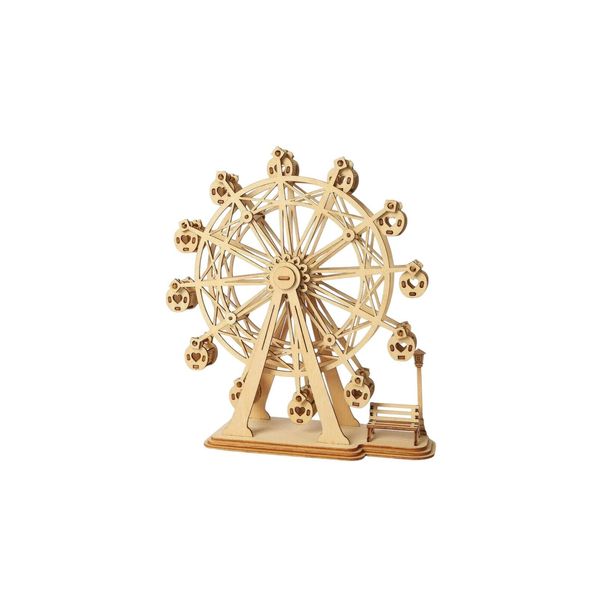 FERRIS WHEEL Wood Model Kit Laser-Cut ROKR 3D Puzzle Toy DIY