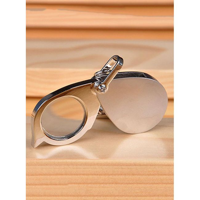 1pc 30x Foldable Pocket Magnifying Glass For Jewelry & Antique