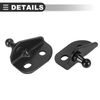 Motoforti Universal Ball Studs Mounting Brackets, Metal, Black, 1 Set