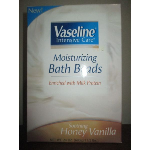 VASELINE Honey Vanilla Intensive Care Moisturizing Bath Beads Soothing 24 oz