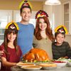 Dkomekii 4 Pack Thanksgiving Turkey Headbands