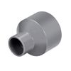sourcing map PVC DWV Reducing Coupling Schedule 40 Gray 32mm x 63mm Socket Gray