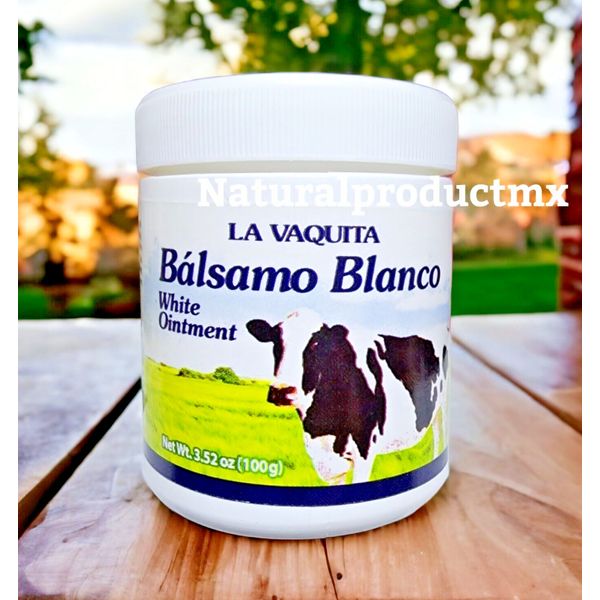 New Balsamo La Vaquita Pomada 3.52 oz (100 grs) Balsamo White by Plantimex