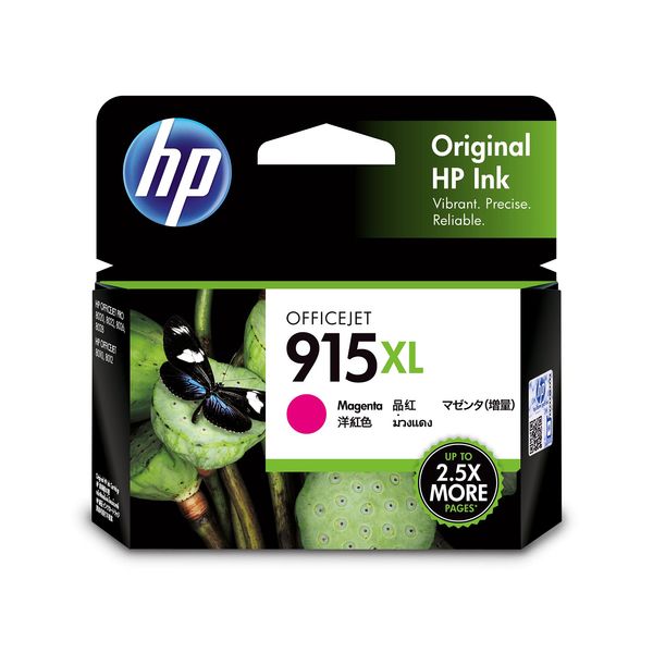 HP 915XL Genuine Ink Cartridge Magenta 3YM20AA