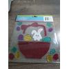 NEW Happy Easter, Bunny Easter Basket CUTE Window Gel Clings Decorations 16 pcs
