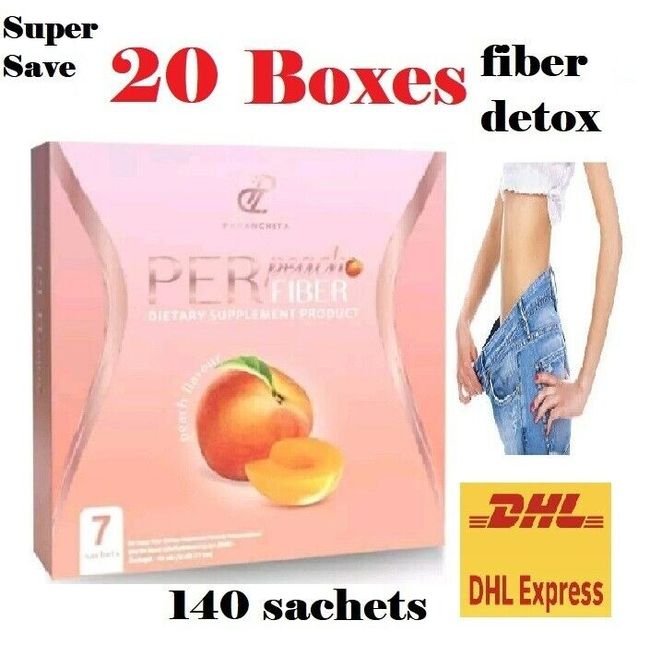 20 Peach Per Fiber Detox Weight Control Supplement Body Burn Management P9