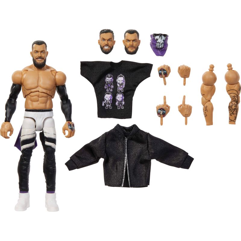 Mattel WWE Ultimate Edition Action Figure & Accessori, 15,2 cm Bray Wyatt Collectible Set, Swap Heads & Hands, 30 punti di articolazione