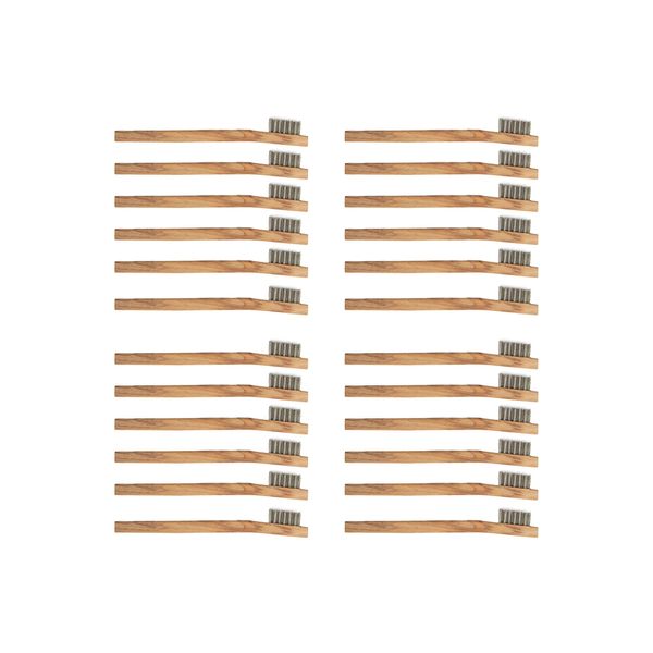 24 Pack Stainless Steel Wire Brush Tooth Brushes…