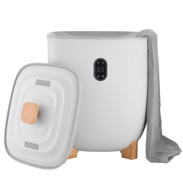 Uimoso 25L Towel Warmer Bucket with LED Display Timer & Temperature Setting Gray