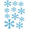 Samunshi® Ice Crystal Wall Sticker Set D 21 x 29 cm Light Blue