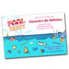 Girls Pool Party Invitations Invites (Personalised - Click customize for prices)