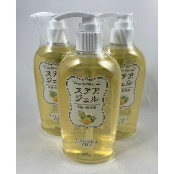 x 3-pack set (shipping included) Kawamoto Sangyo Stir Gel Refresh Aroma 300ml A softly scented hand sanitizer containing natural aroma oils 4987601459146