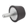 KIPP Control Panels | Standard Elements K0575.02501755.20 K0575 Rubber Buffer Black