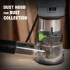 WORKPRO Compact Router Kit 6.5 Amp Corded Hand Trimmer Router Tool 6 Speeds