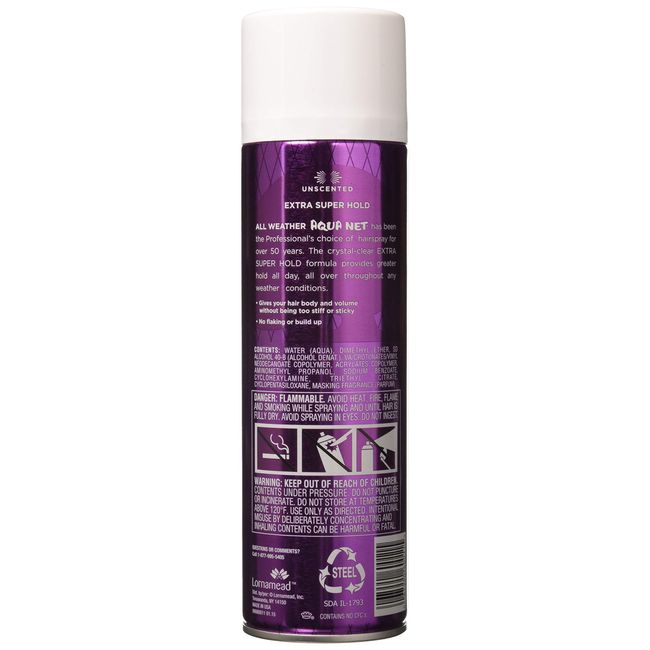 Aqua Net All Weather Professional Hairspray Extra Super Hold Fresh Scent
