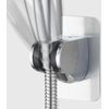 KEABATH Chrome Shower Head Holder - No Drilling, Self-Adhesive, Wall Mounted, Adjustable