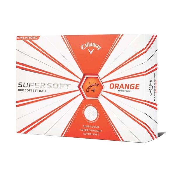 Callaway Golf Supersoft Golf Balls 2019, Matte Orange