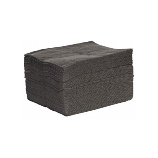 Absorbent Pad, Absorbs 26.3 gal. Universal, PK 100, Gray