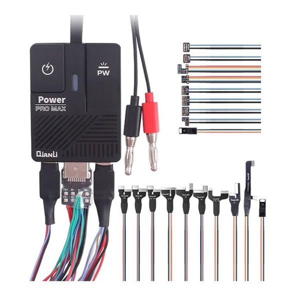 fonefunshop Qianli Power Pro Max Bench Supply Power Boot Cable Set Compatible With iPhone X - 14Pro Max